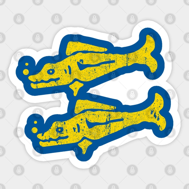 Blue Barracudas Sticker by huckblade